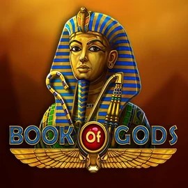 Book of Gods slot logo by BF Games at Dazard Casino