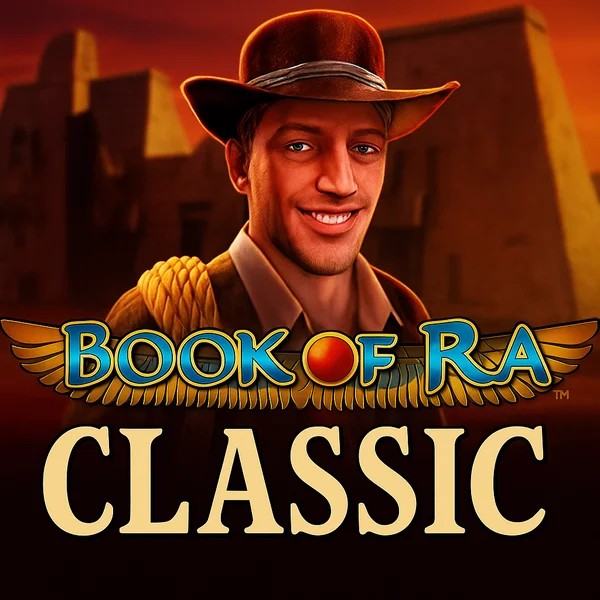 Book of Ra Classic slot icon by Novomatic, available at Dazard Casino