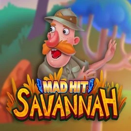 Mad Hit Savannah slot logo by RubyPlay at Dazard Casino