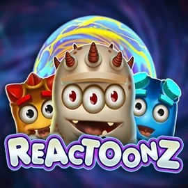 Reactoonz logo – Slots by Play'n GO at Dazard Casino