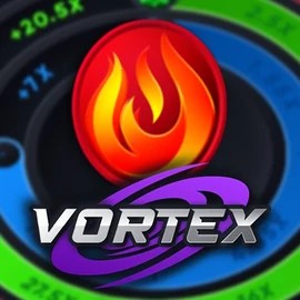 Vortex (Turbo Games) slot logo by Turbo Games at Dazard Casino